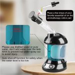 Facial Steamer - DENFANY Nano Ionic Face Steamer with Extendable 360° Rotatable Arm - Portable Facial Steamer for Personal Care Use at Home or Salon (Blue) - Image 4
